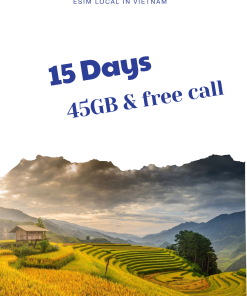 Vietnam eSIM 15 Days with 45 GB and free call